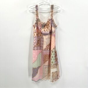 ART CLASS Girl's Pastel Pink Purple & Blue Sleeveless Midi Dress Size M